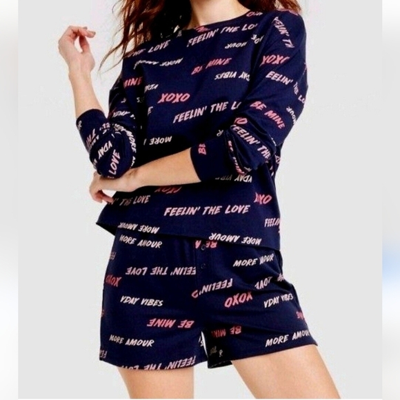 NEW Valentines Day Grayson Thread's Women's Pajama Short set size Medium - Picture 3 of 17